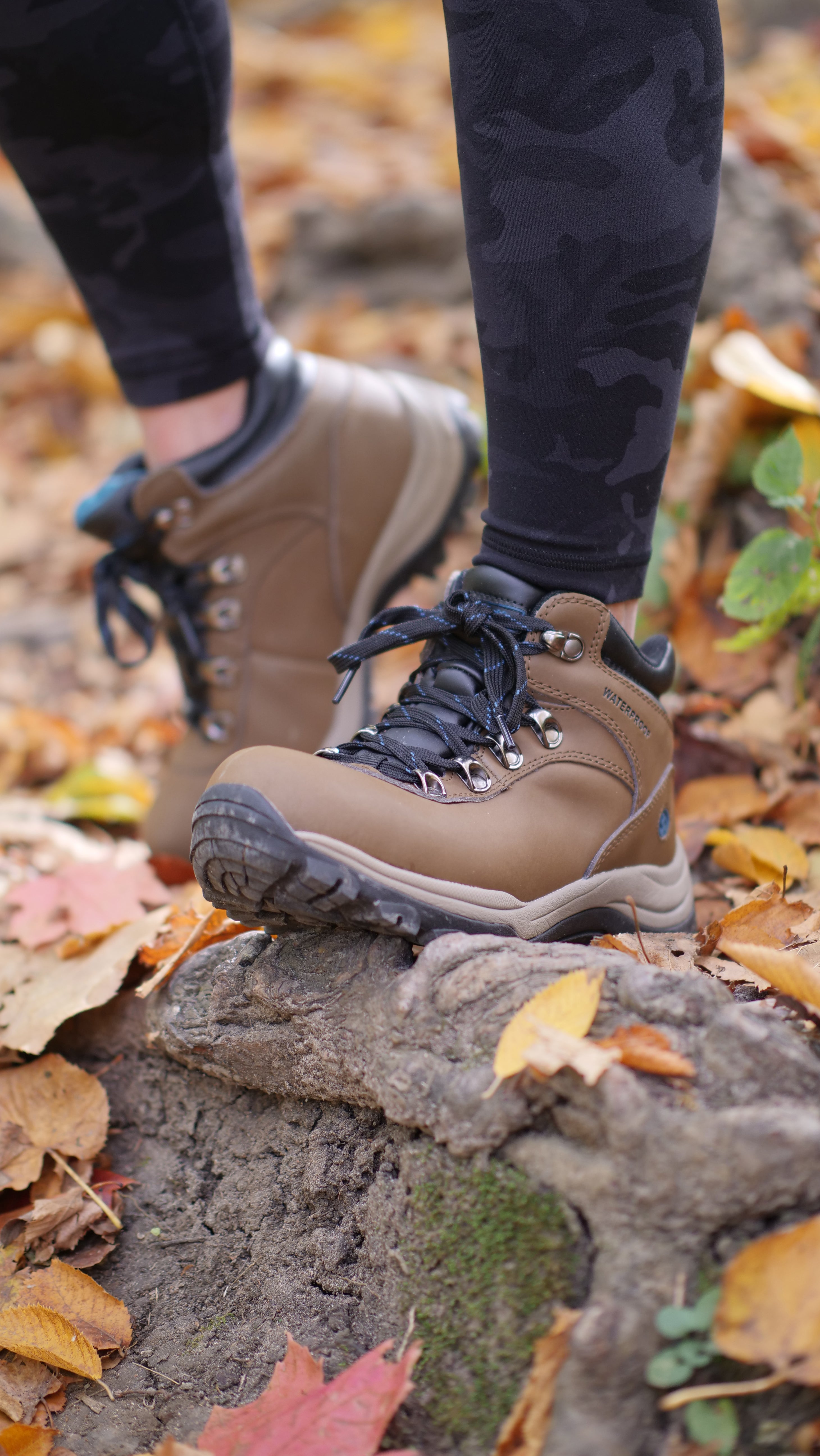 Zapatos de senderismo impermeables para mujer, botas de trekking