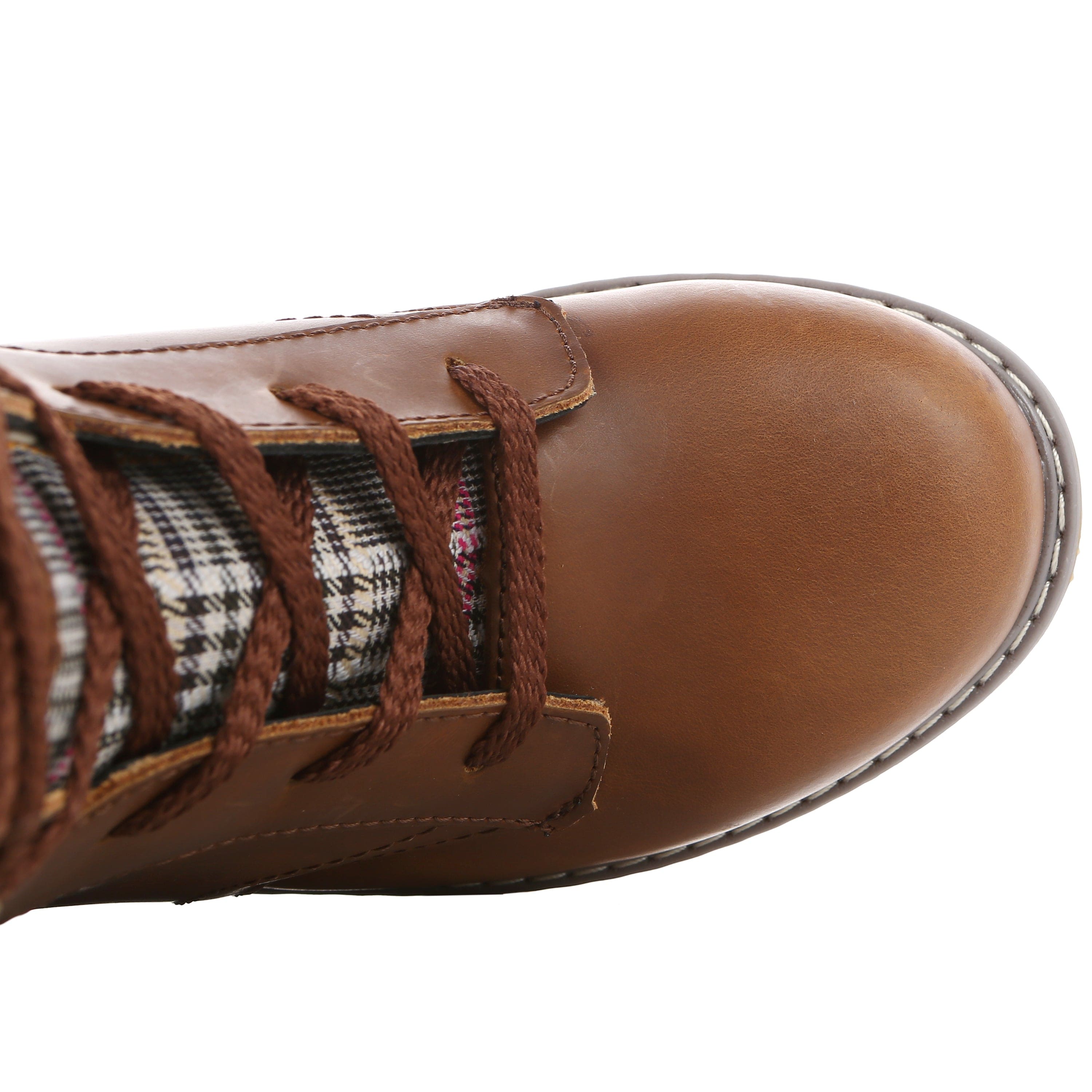 leather snow boots for women, lace up and free shipping