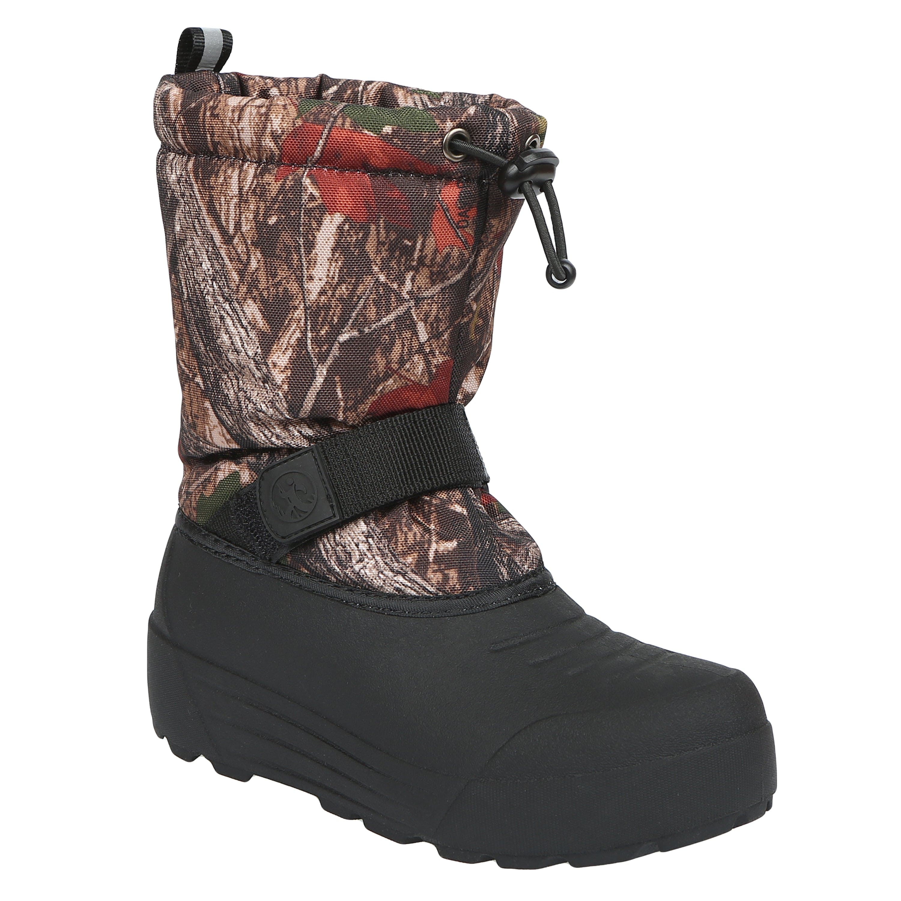 snow boots boys camo