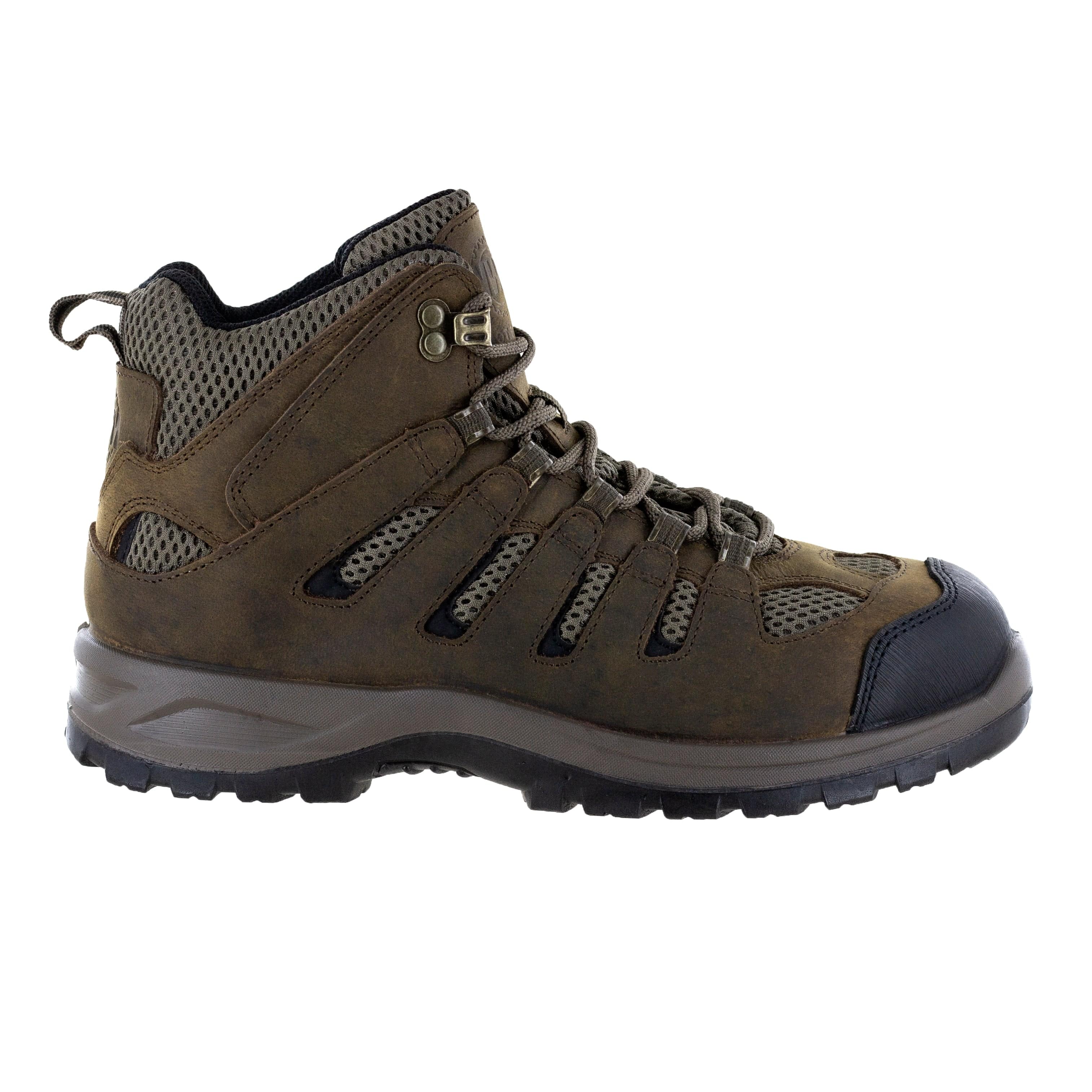 Slip-resistant composite toe work boots for safety on the job