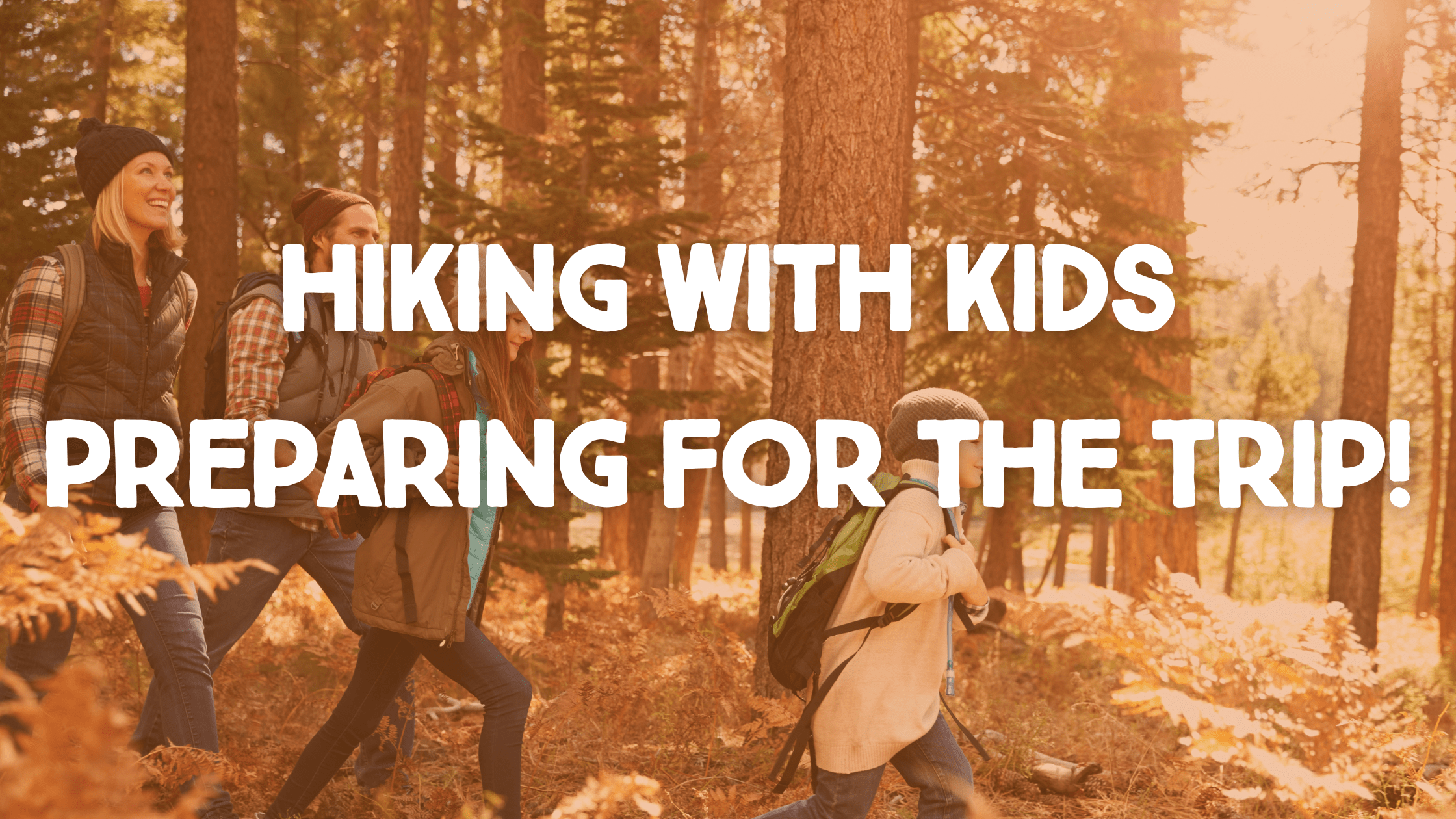 taking kids hiking 