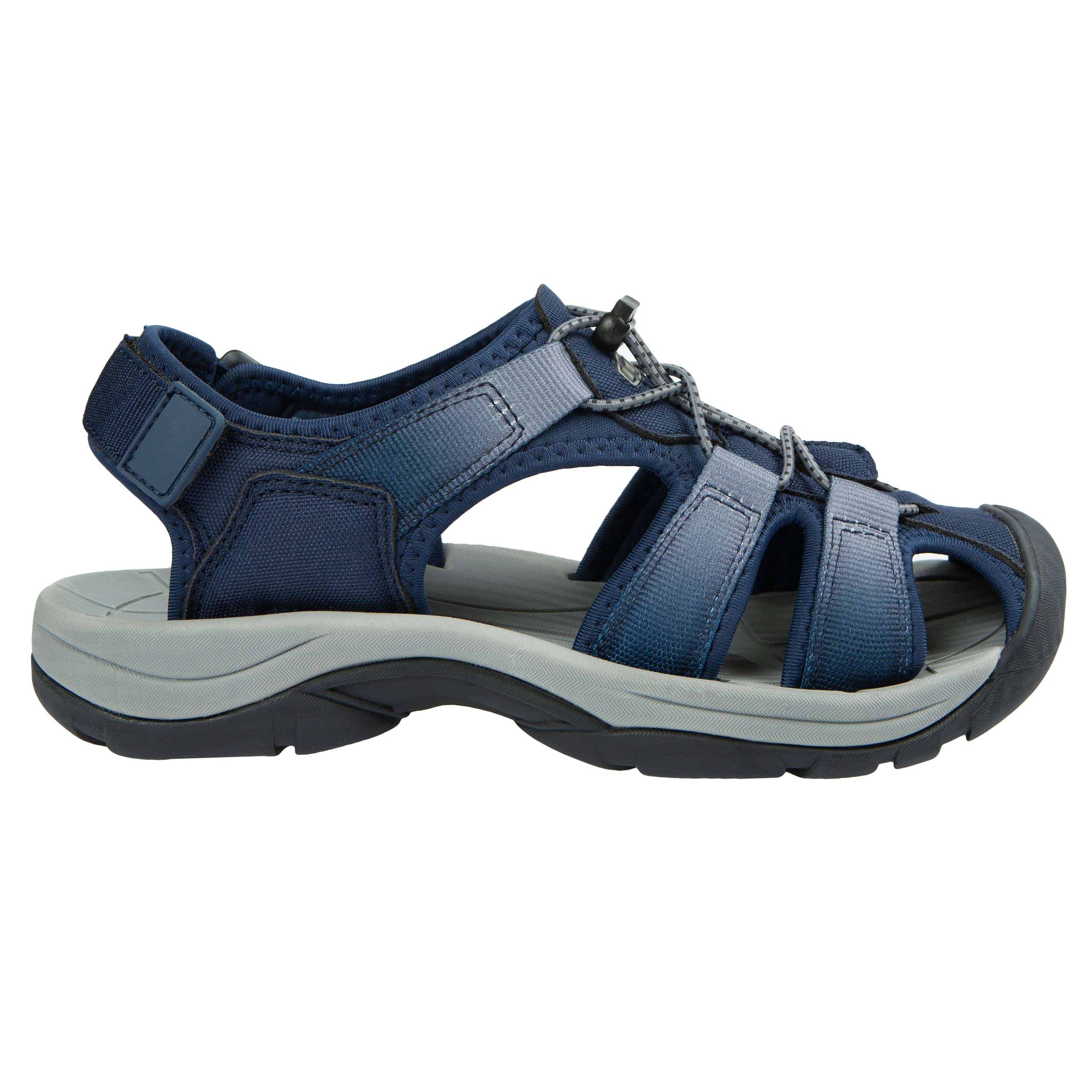 Zodanni Mens Hiking Sandal Closed Toe Sport Sandals Summer Beach Shoes  Men's Water Shoe Men Magic Tape Breathable Dark Brown 10 - Walmart.com