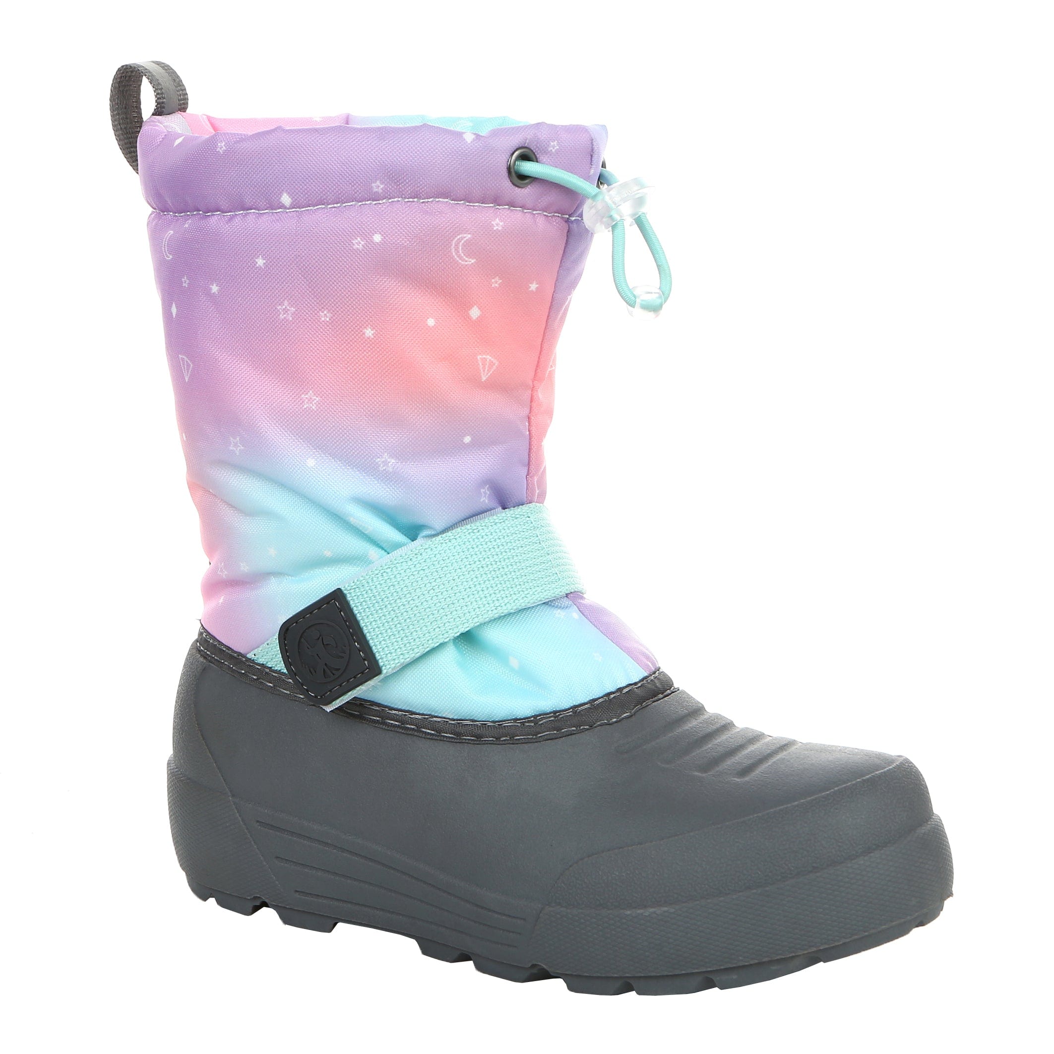 rainbow colors snow boots