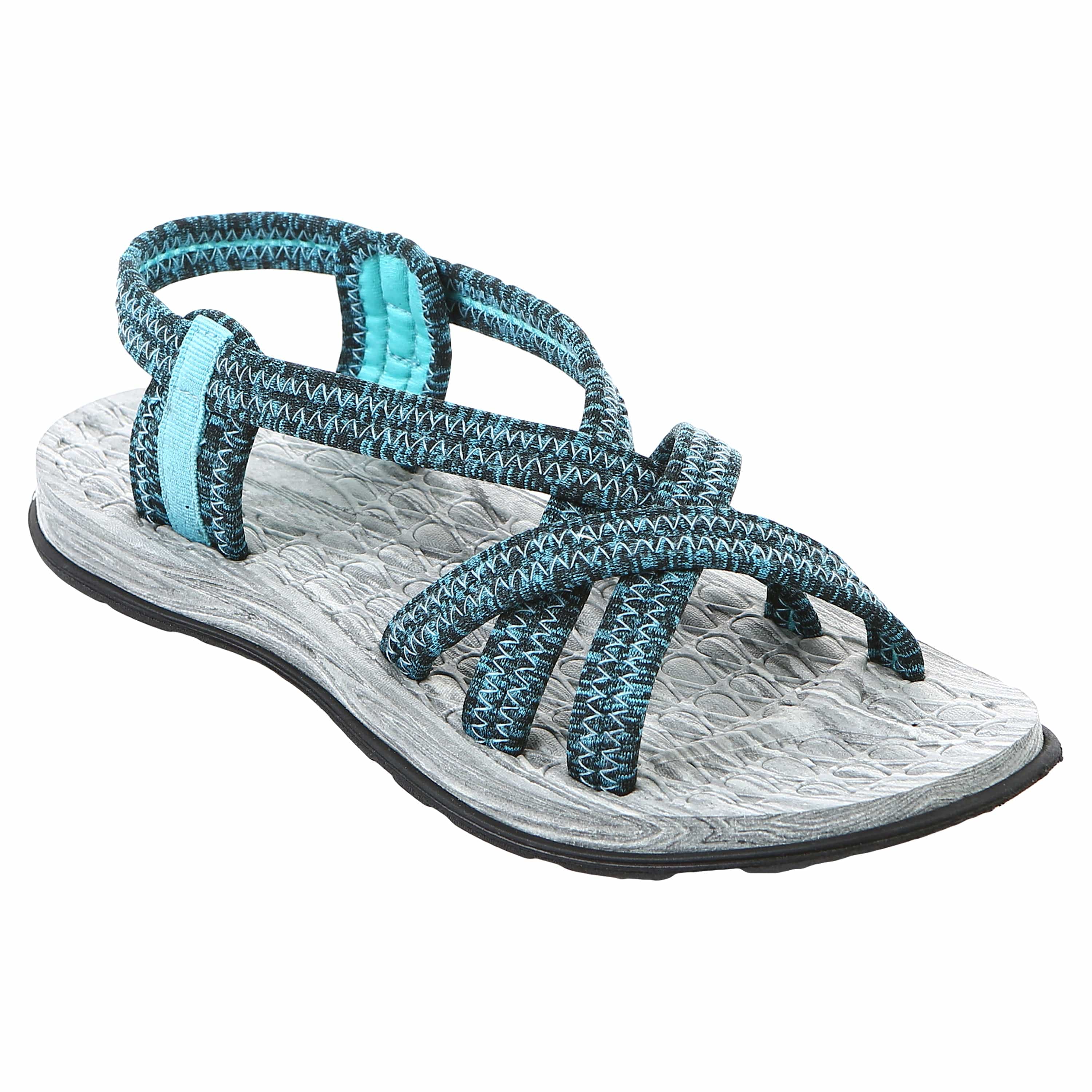 Flat beautiful Grey color Sandal for Women and Girls