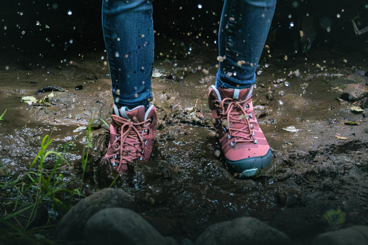 cute pink hiking shoes and boots waterproof mud proof