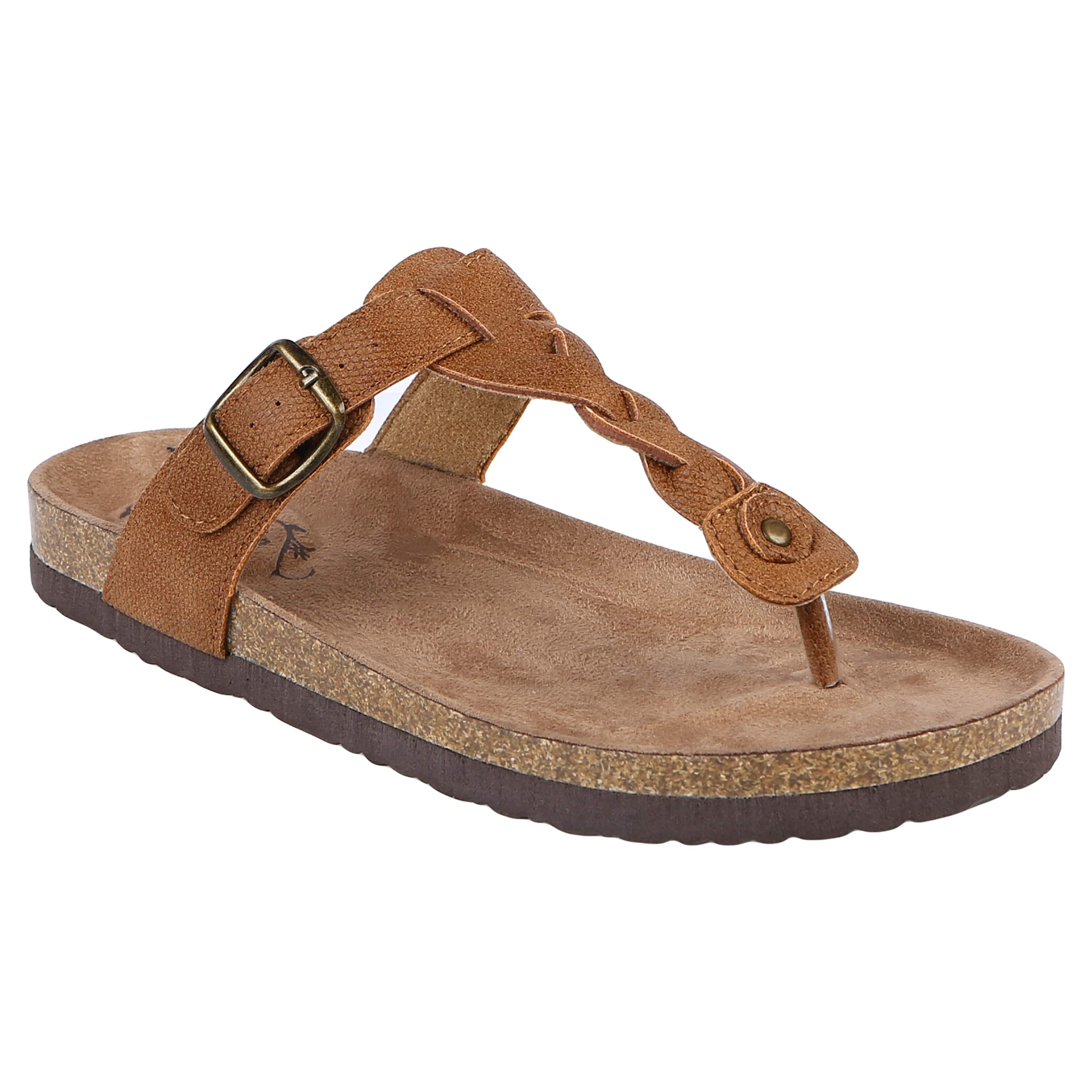 Amazon.com | Shaire Women's Casual Comfort Cork Footbed Sandals | Shoes