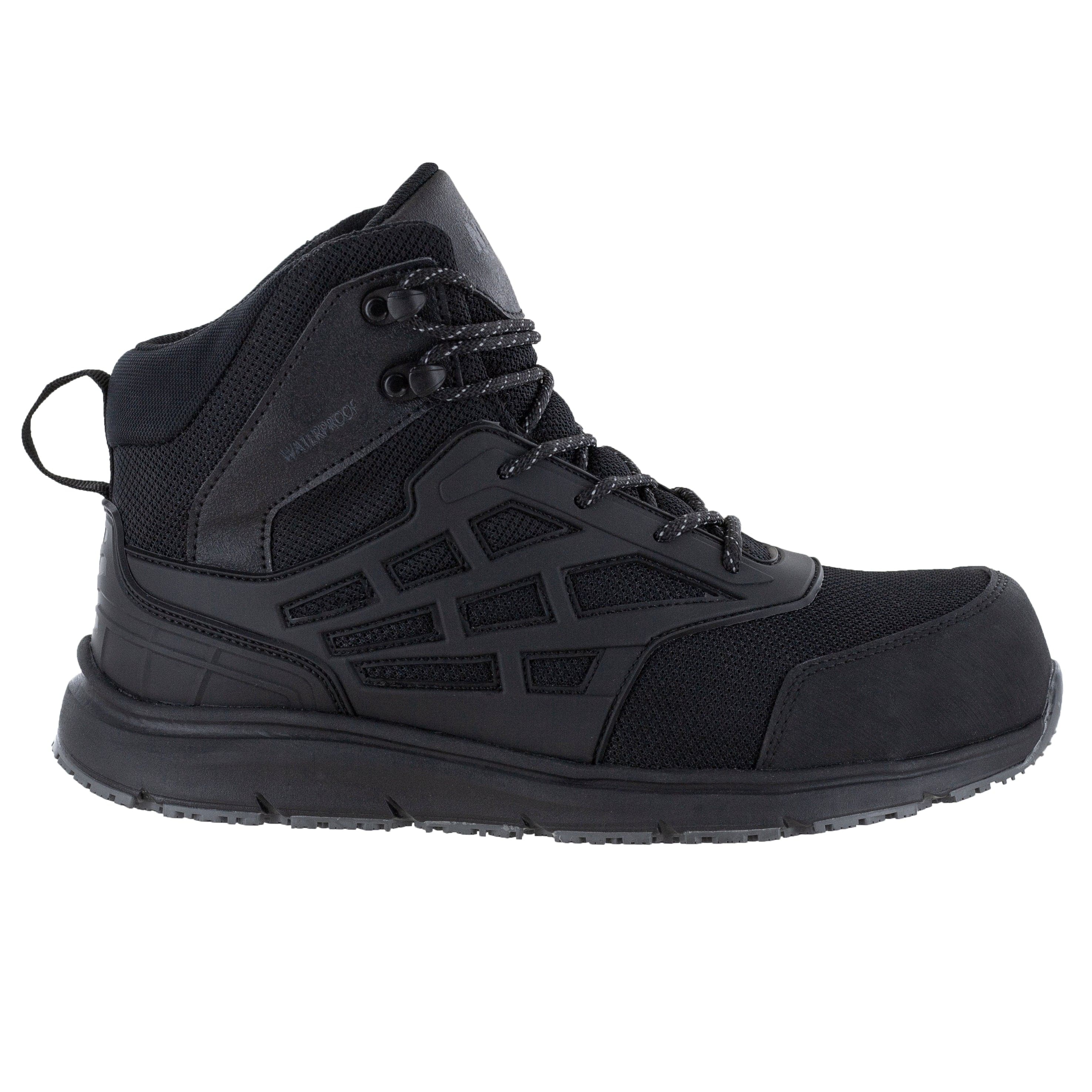 Waterproof work boots with carbon fiber toe protection for men