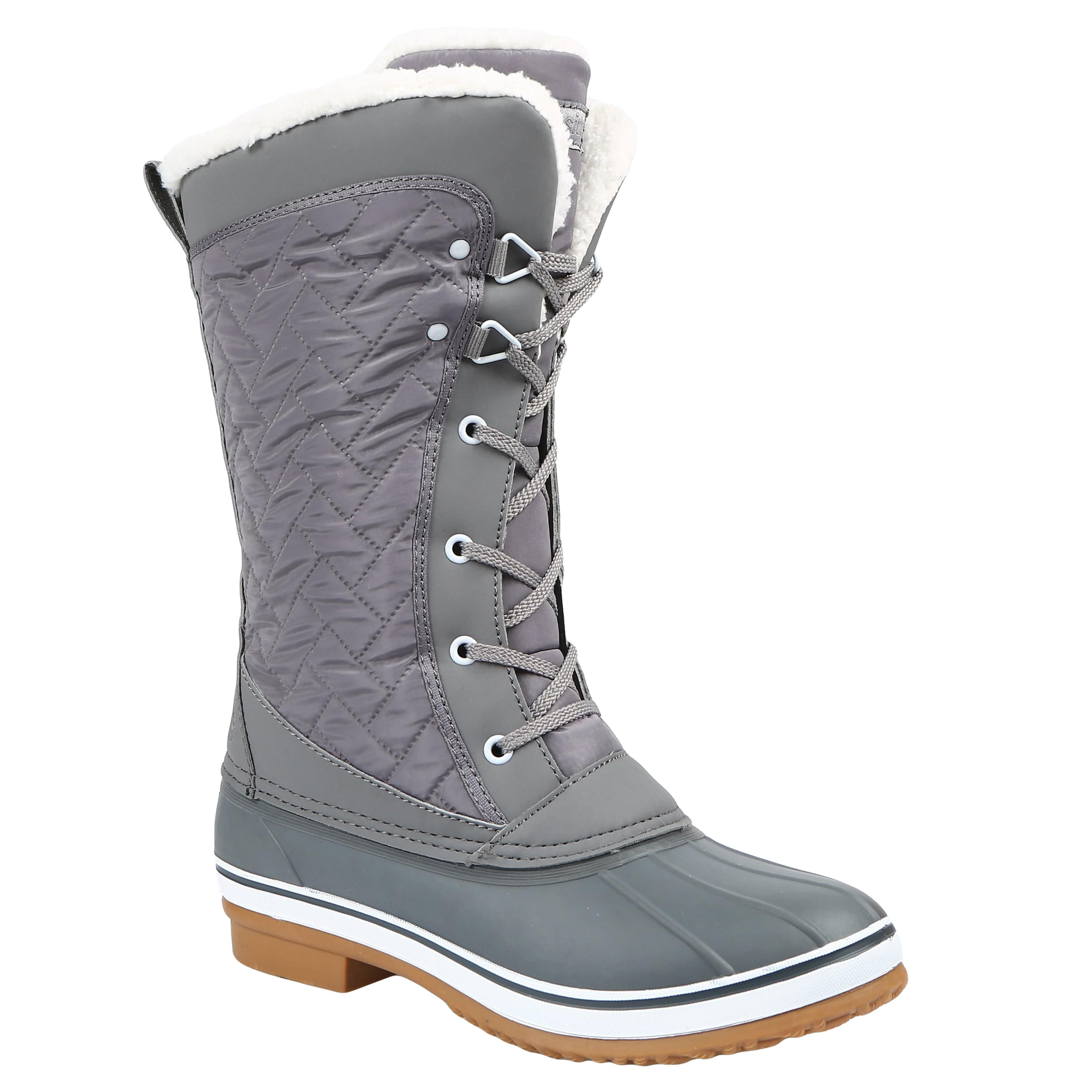 Quealent Womens Snow Boots, Warm Fur Lined Waterproof